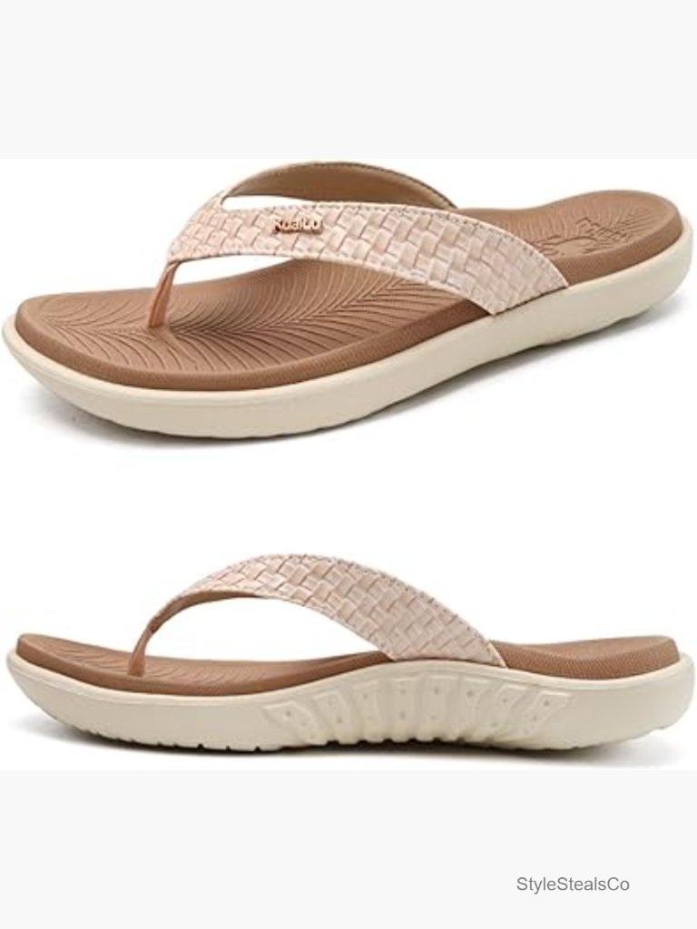Womens Arch Support Flip Flops Thong Sandals Orthotic Comfort Walking